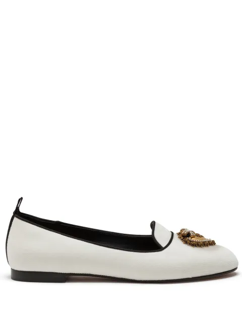 Dolce & Gabbana heart logo plaque slippers
