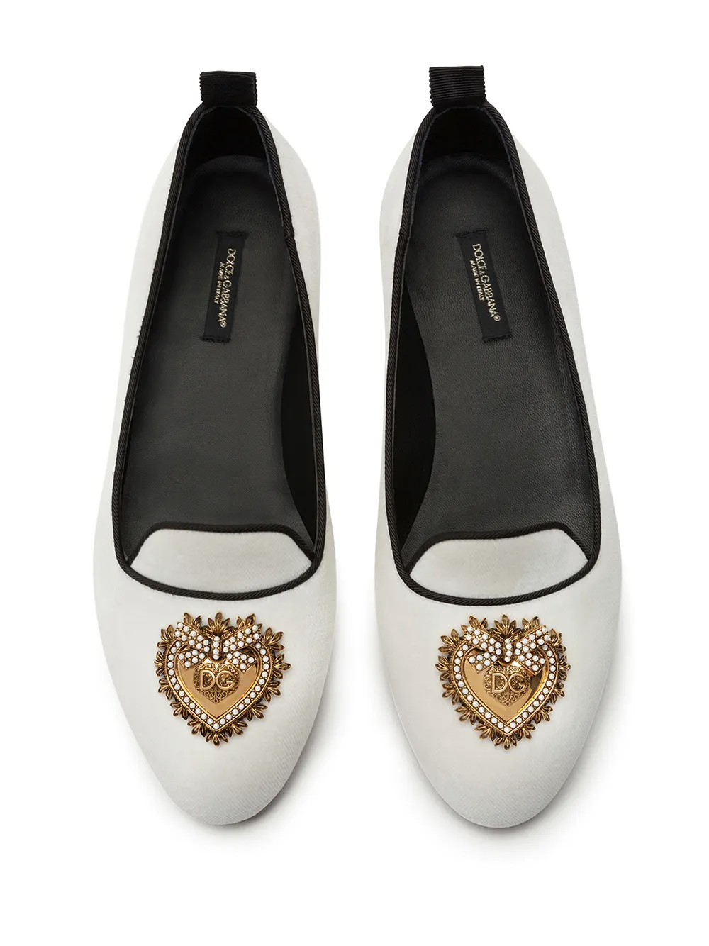 Dolce & Gabbana Slippers met logoplakkaat Wit
