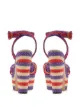 Dolce & Gabbana Sandália anabela Bianca de ráfia