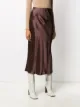 Vince high-shine midi skirt