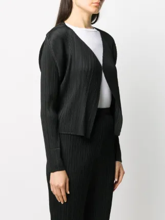 open front pleated jacket展示图