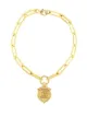 Image 1 of Foundrae 18kt yellow gold Adhuc Stantes fob clip bracelet