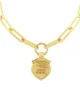 Image 2 of Foundrae 18kt yellow gold Adhuc Stantes fob clip bracelet