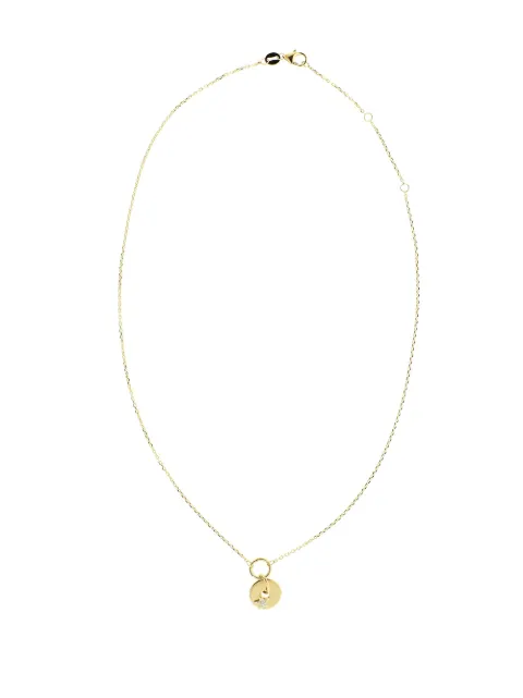 Foundrae collar con detalle de estrella en oro amarillo de 18kt con diamantes