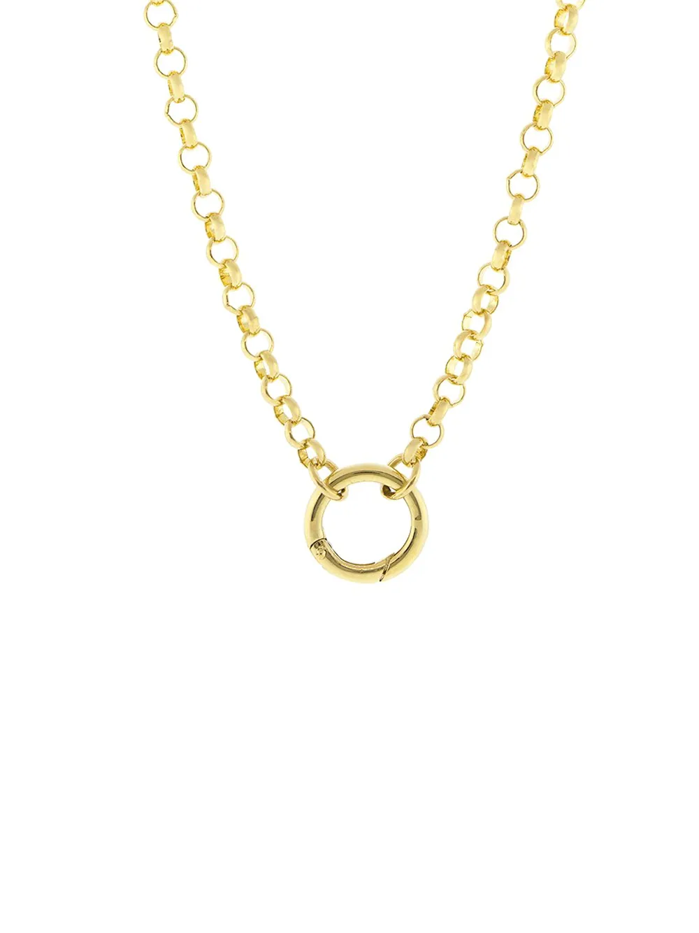 Foundrae 18kt yellow gold medium belcher open chain necklace | Image 2