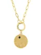 Image 1 of Foundrae 18kt yellow gold sapphire Earth Badge medallion