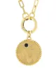 Image 2 of Foundrae 18kt yellow gold sapphire Earth Badge medallion