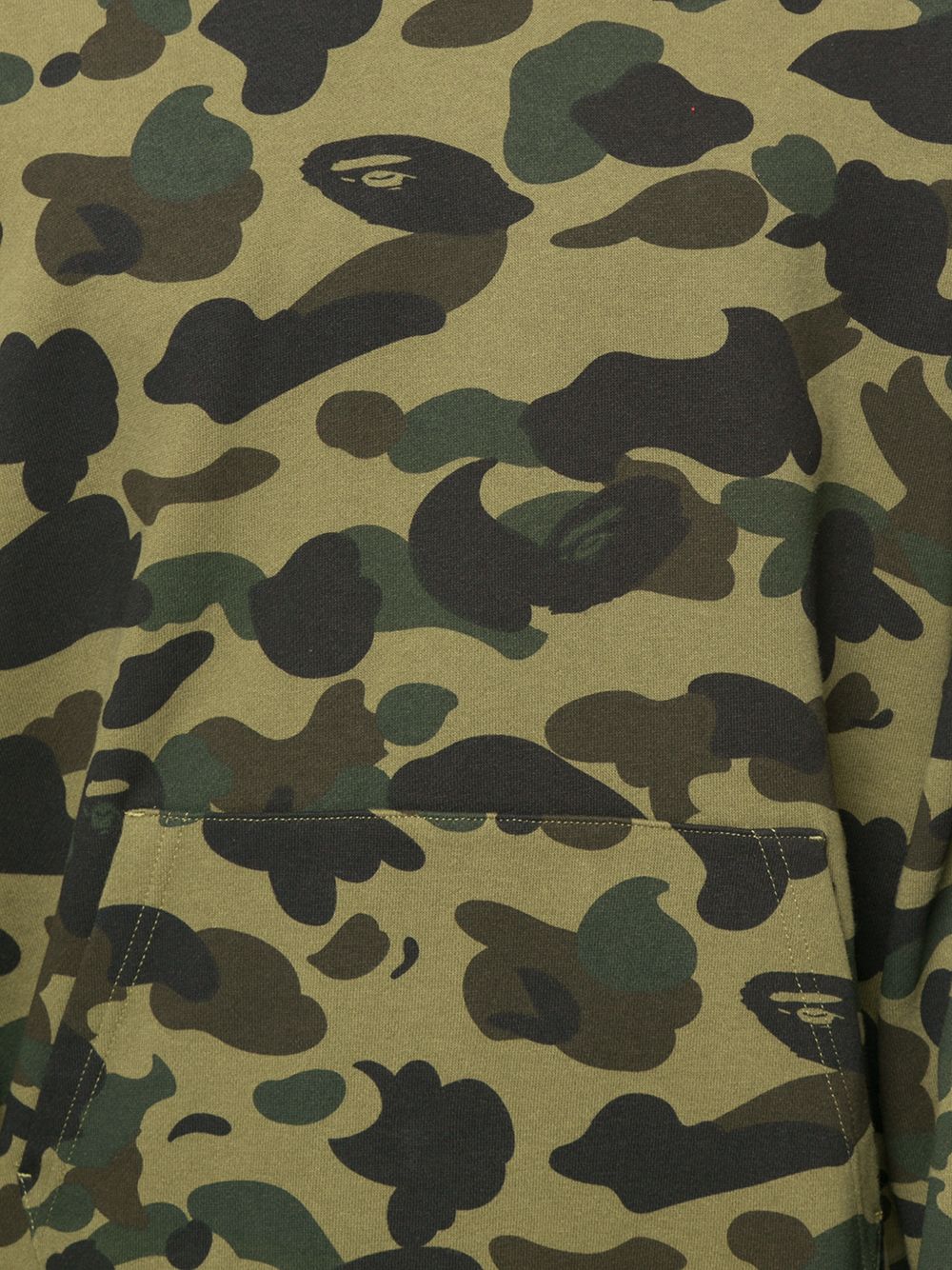 фото A bathing ape® худи с длинными рукавами и камуфляжным принтом