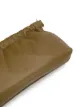 The Attico gathered clasp leather clutch