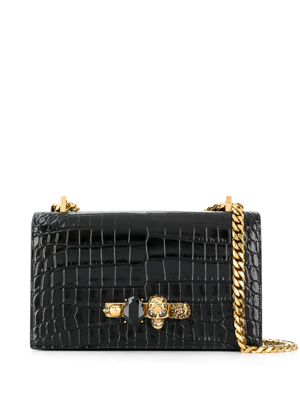 

Alexander McQueen bolsa satchel Jewelled - Negro