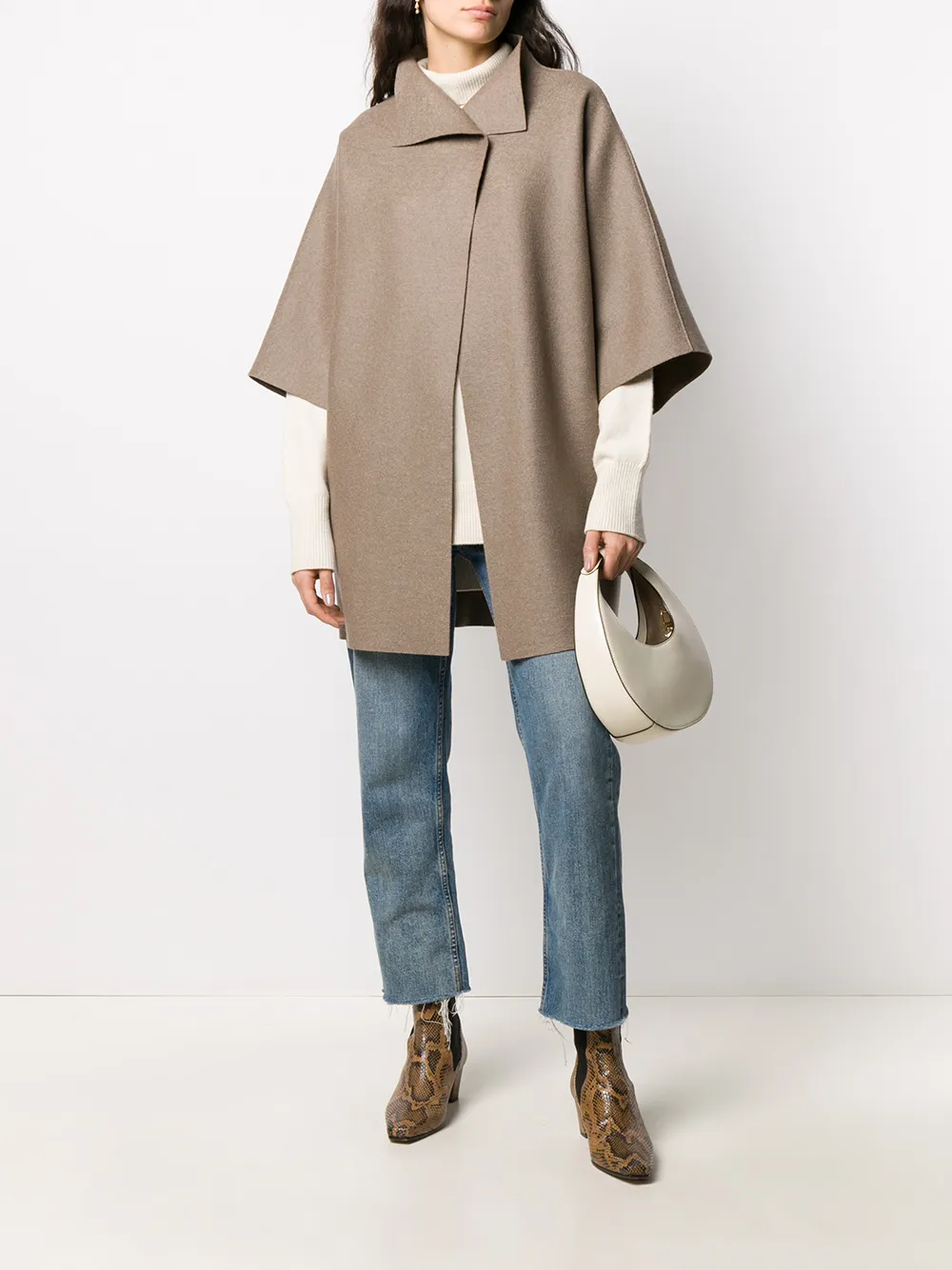 Harris Wharf London Jas met cropped mouwen - Beige