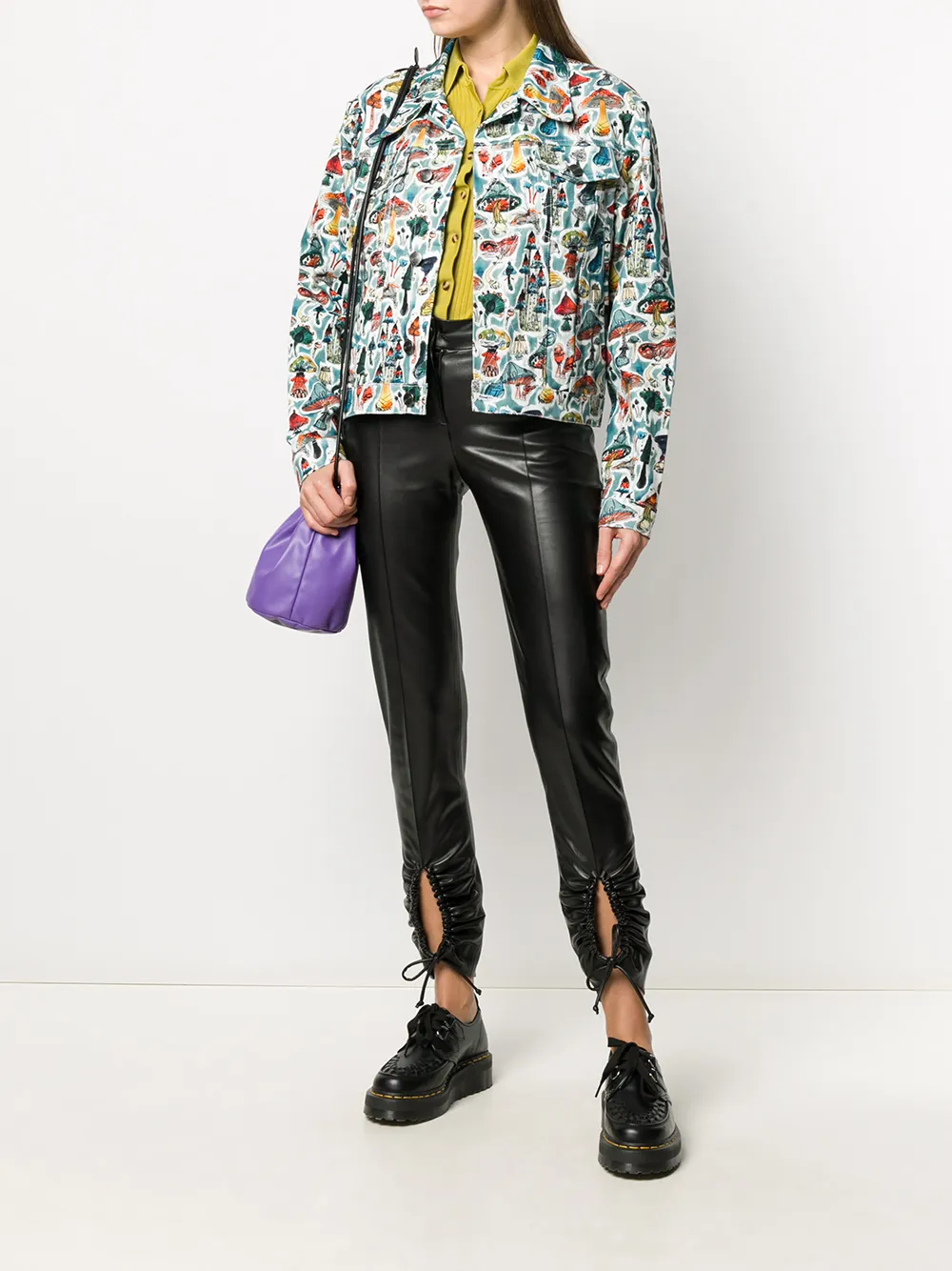 Charles Jeffrey Loverboy Mushroom Print Jacket In Blue