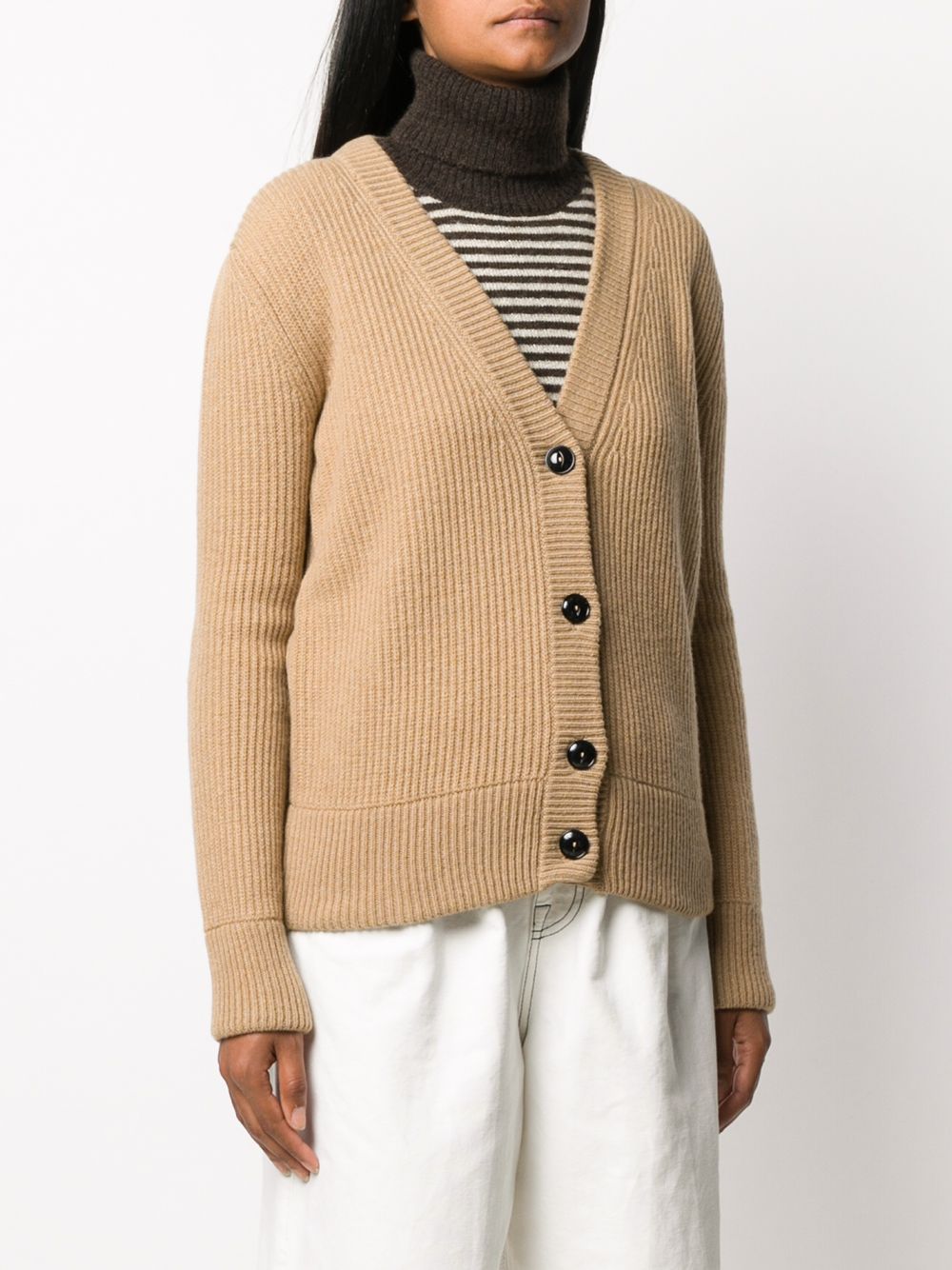 фото Woolrich v-neck chunky knit cardigan