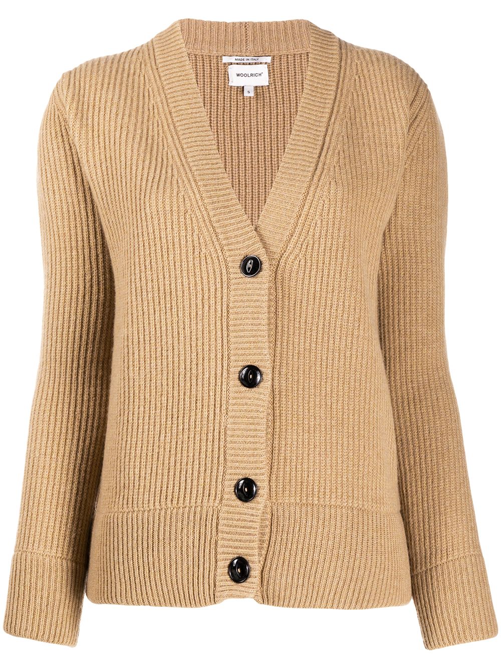 фото Woolrich v-neck chunky knit cardigan