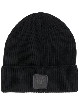 cp company grey beanie