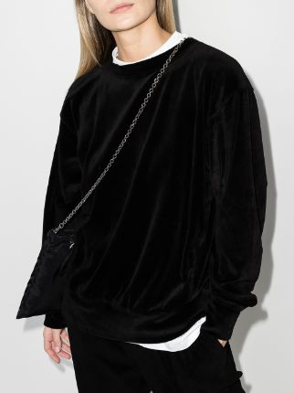 Crop velvet sweatshirt展示图