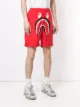 A BATHING APE® Shark-print track shorts
