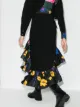 Image 2 of Marques'Almeida patchwork flared midi skirt