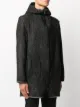 Avant Toi chevron knit hooded coat
