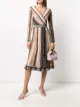Image 2 of Missoni stripe wrap midi silk dress
