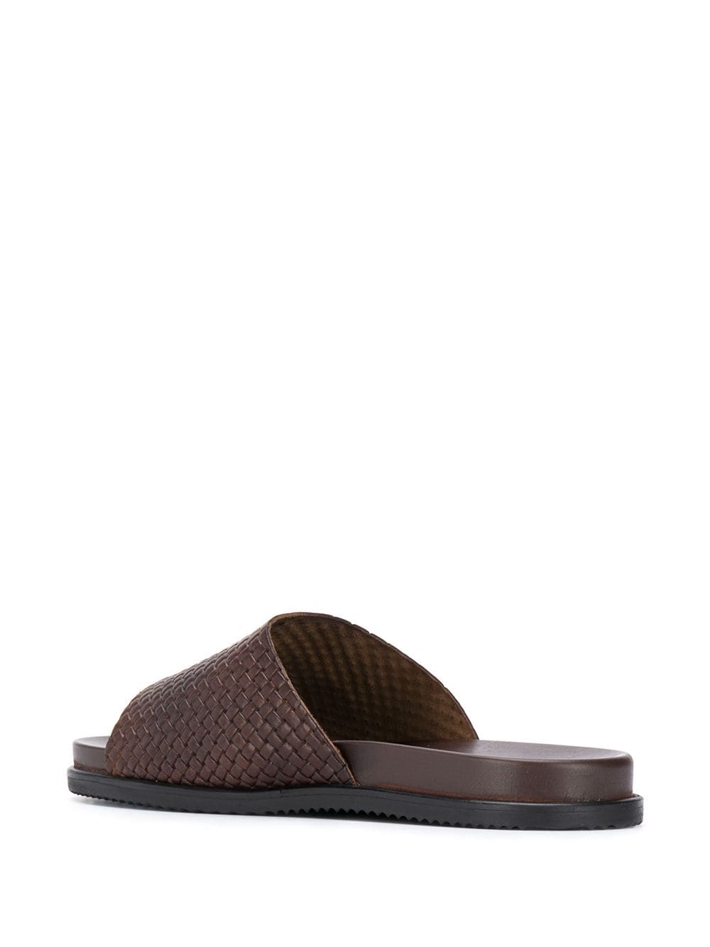 Shop Scarosso Woven Sandals In Brown