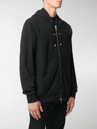 balmain zip up hoodie