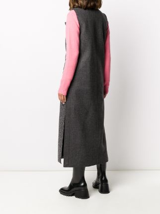 houndstooth-print vest coat展示图