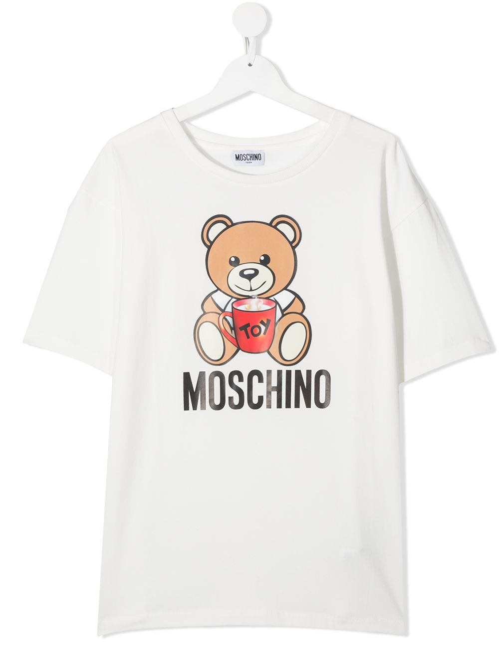 фото Moschino kids футболка signature teddy