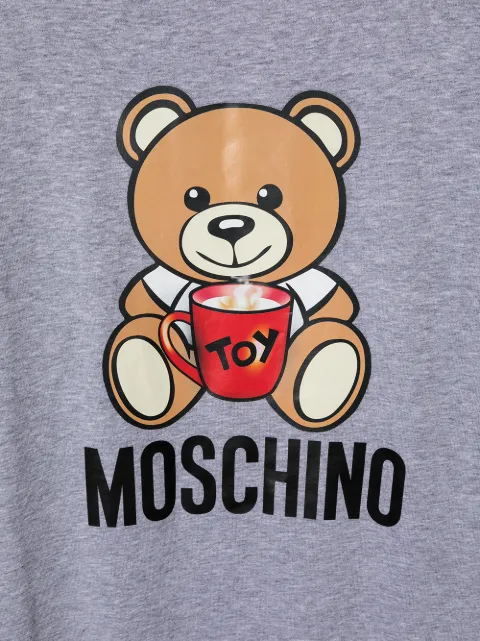 Moschino Kids 테디 베어 로고 스웨트셔츠 드레스 | 전 세계 럭셔리 브랜드를 한눈에 볼 수 있는 파페치 ✈ 한국까지 쉽고 빠른 배송... 