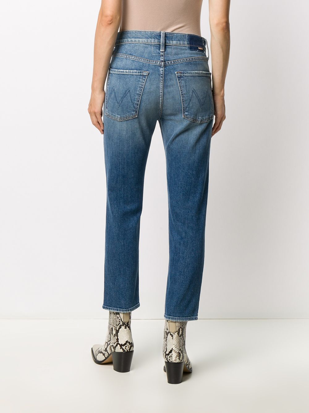 фото Mother прямые джинсы с эффектом потертости