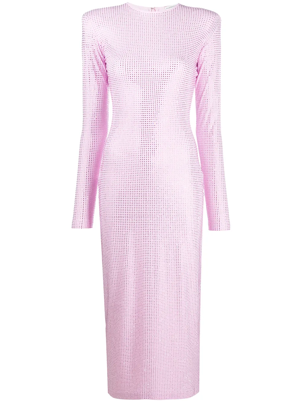 Click to view more detailed imagery on our partner's website Alessandra Rich Crystal-embellished Midi Dress In Pink