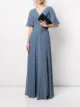 Bild 2 von Marchesa Notte Bridesmaids Schulterfreie Robe mit Blumenstickerei