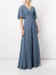 Marchesa Notte Bridesmaids Schulterfreie Robe mit Blumenstickerei