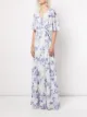 Marchesa Notte Bridesmaids Gewickeltes Maxikleid mit Blumen-Print