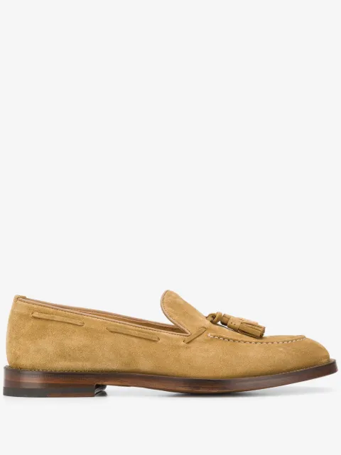 Scarosso x WM Brown William suede loafers