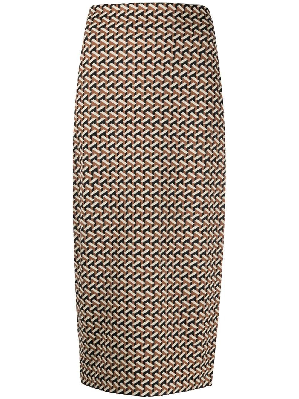 фото Dvf diane von furstenberg юбка-карандаш с геометричным принтом