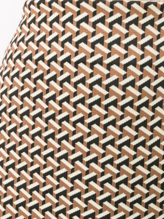 geometric print pencil skirt展示图