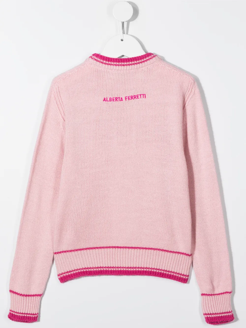 Image 2 of Alberta Ferretti Kids Life Is Fun intarsia jumper