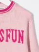Alberta Ferretti Kids Life Is Fun intarsia jumper