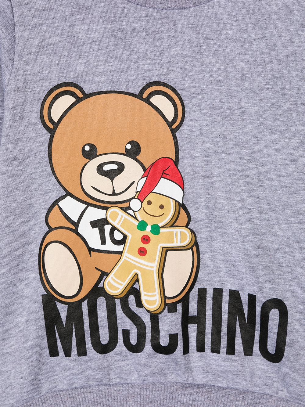 фото Moschino kids толстовка с принтом teddy bear