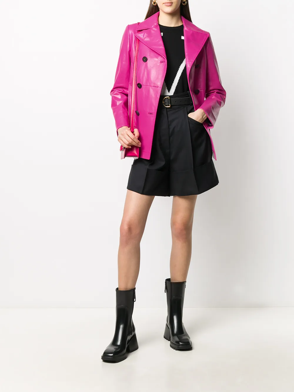 Valentino Garavani Jack met dubbele rij knopen Roze
