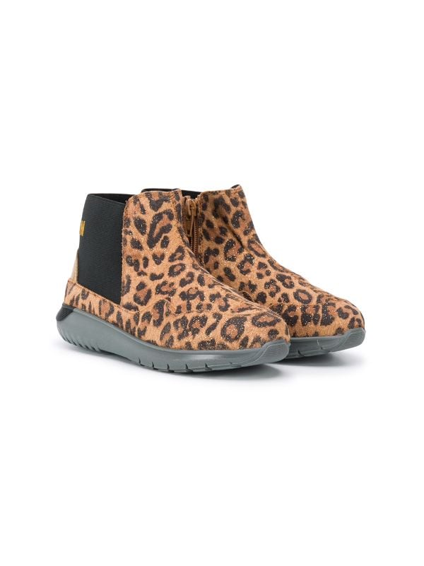 leopard print boots for kids