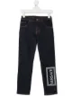 Image 1 of Versace Kids logo print slim-fit jeans