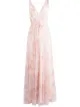 Image 1 of Marchesa Notte Bridesmaids floral-print V-neck gown