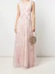 Image 2 of Marchesa Notte Bridesmaids floral-print V-neck gown