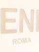 Fendi debossed logo clutch bag