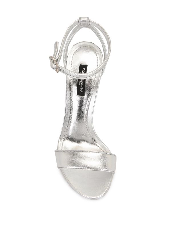 Louis Vuitton Silver Heeled Sandals SIZE EU 40