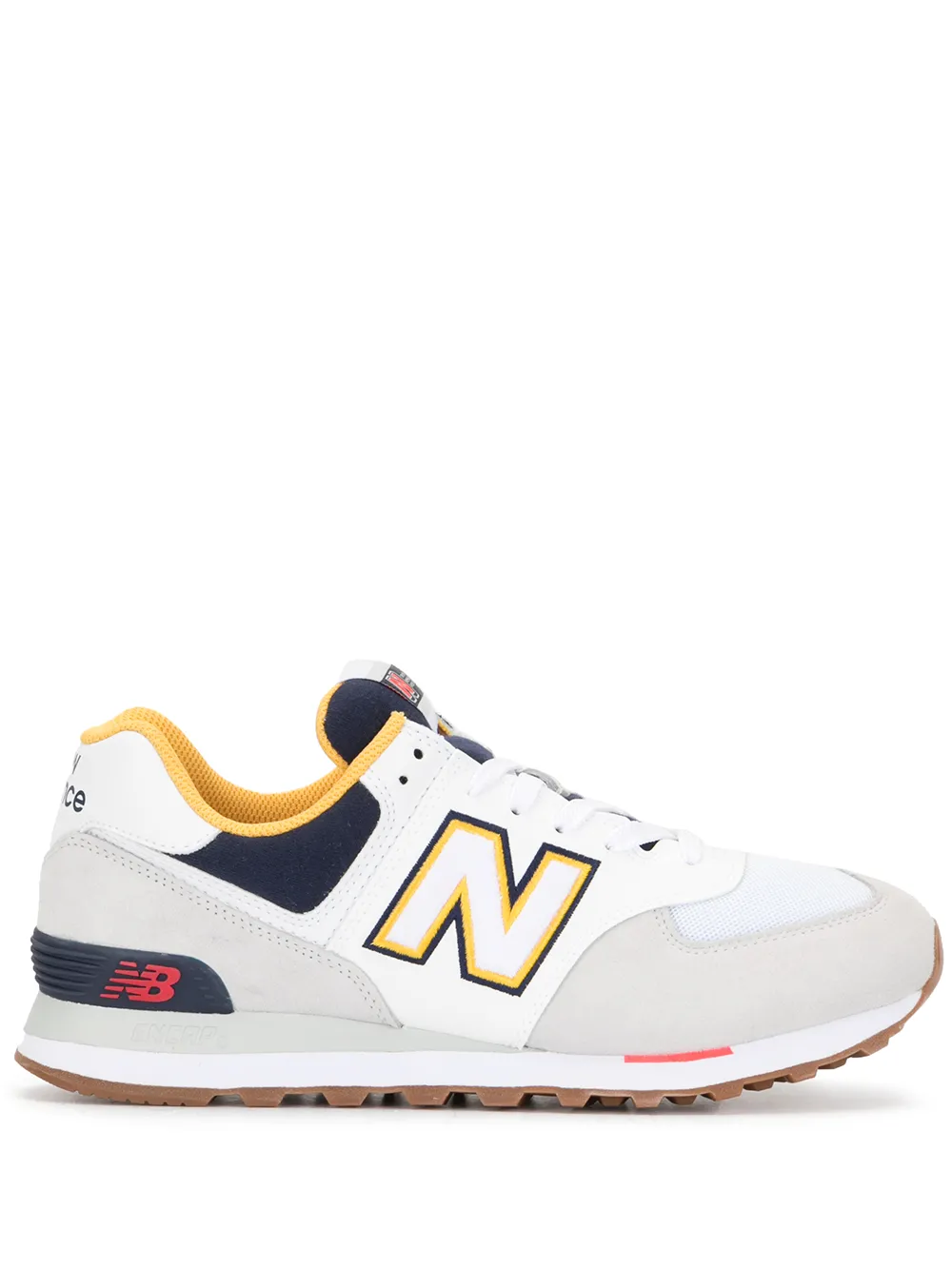 New Balance 574 Sneakers mit Kontrasteinsätzen - Mehrfarbig