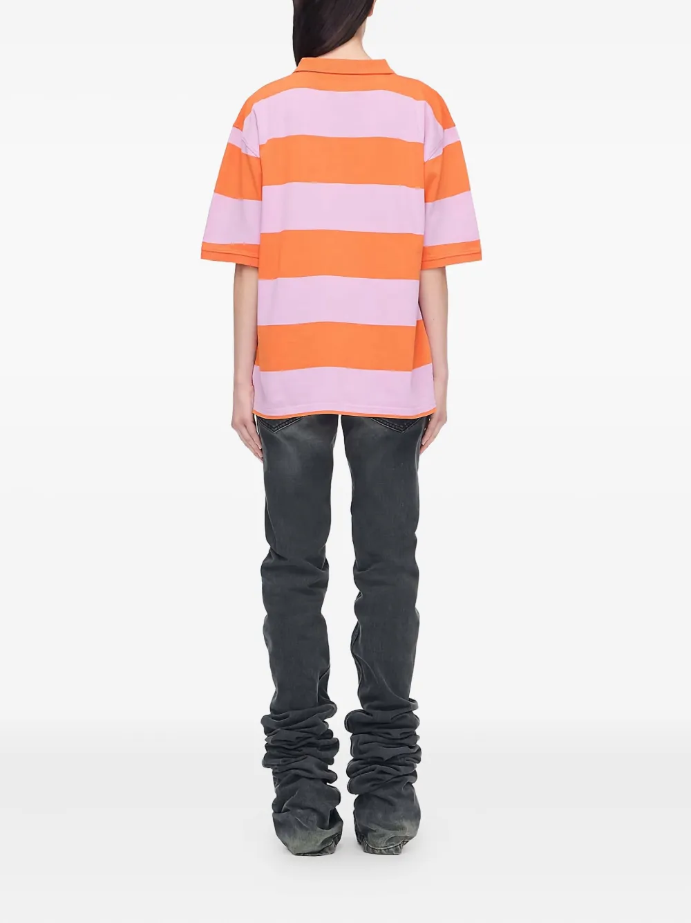 Marc Jacobs Tiny Teddy Striped Polo Top In Multi