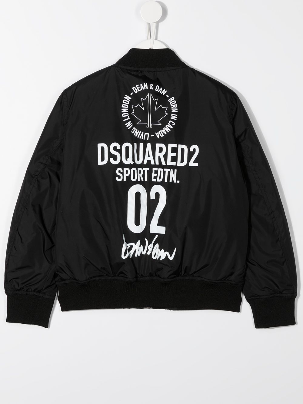 фото Dsquared2 kids бомбер с логотипом